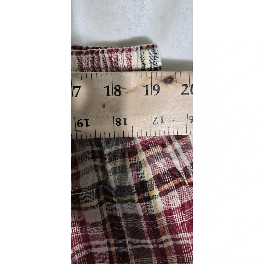 J.Crew Chino Shorts‎ Mens XL Multicolor Plaid Mid Rise 10
